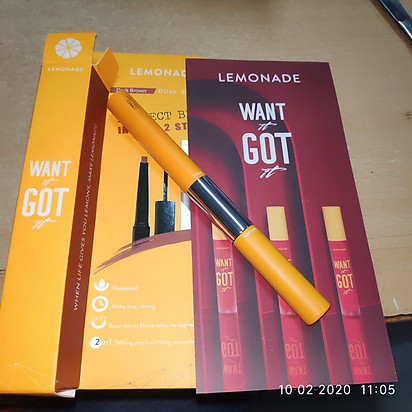 Chì kẻ mày 2 đầu lemonade want it go it dual eyebrow