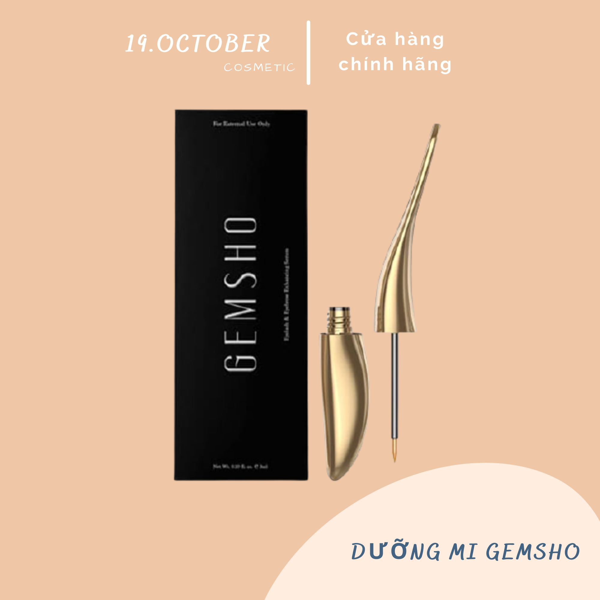 Serum Dưỡng Mi Gemsho, Dưỡng Dài Mi, Dày Mi 19.october