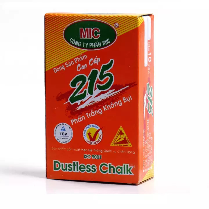 Phấn trắng mic không bụi - lốc 10 hộp