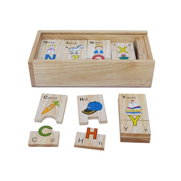 Đồ chơi gỗ bộ tìm chữ cái tiếng anh Winwintoys 64312