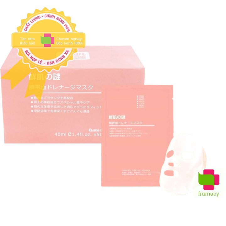 Mặt nạ Rwine Beauty, Nhật Bản (50 chiếc) nhau thai cuống rốn tế bào gốc