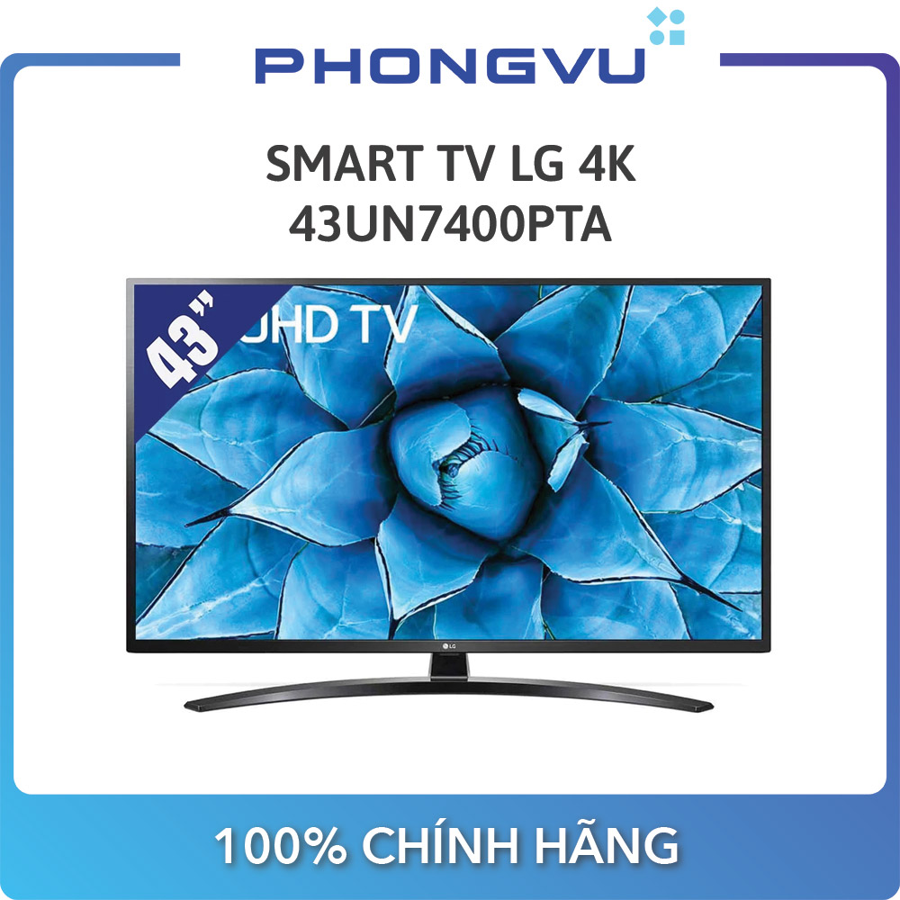 Smart Tivi LG 4K 43 inch 43UN7400PTA - Bảo hành 24 tháng - Miễn phí giao hàng Hà Nội & TP HCM