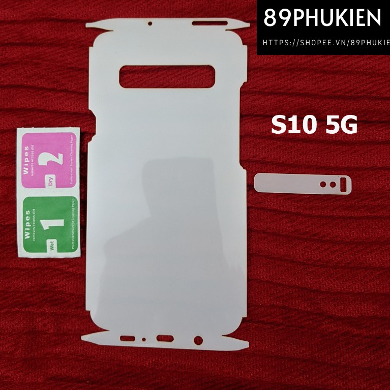 Miếng film dán PPF Galaxy S10 5G tặng miếng dán camera