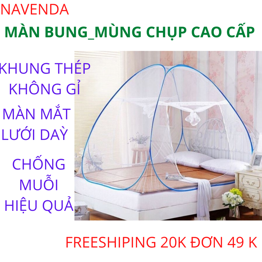 [ XẢ KHO 3 NGÀY ] MÙNG - MÀN CHỤP CAO CẤP MÀN TỰ BUNG GẤP GỌN TIỆN LỢI TẶNG KÈM TÚI ĐỰNG