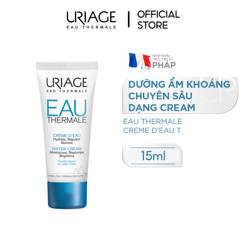 (HB_Gift) (Minisize) Kem dưỡng ẩm dạng cream cho mọi lại da URIAGE EAU THERMALE CREME D'EAU T 15ml