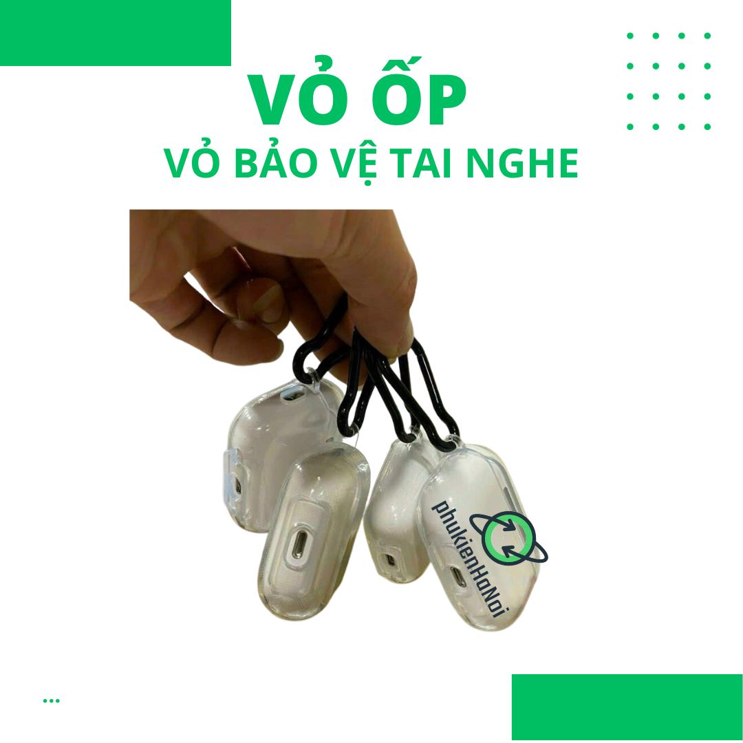 Vỏ bảo vệ tai nghe Airpod PRO và PRO2 bằng nhựa trong
