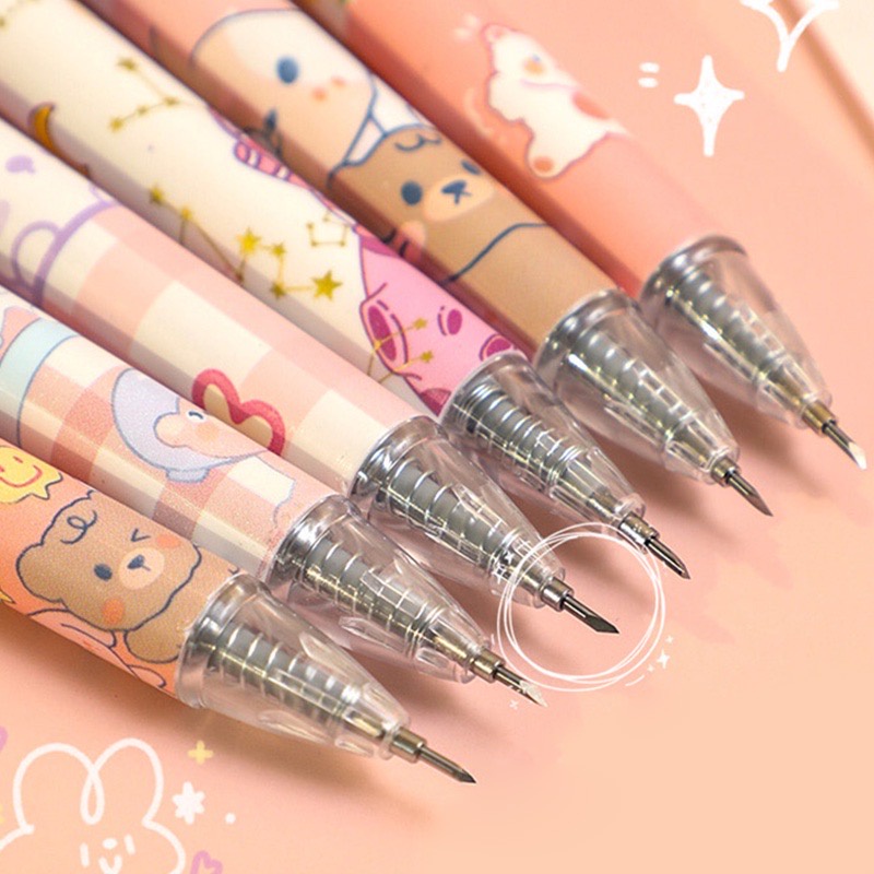 Dao rọc giấy dạng bút bấm cắt giấy, sticker, masking tape/ washi tape tiện lợi dễ thương