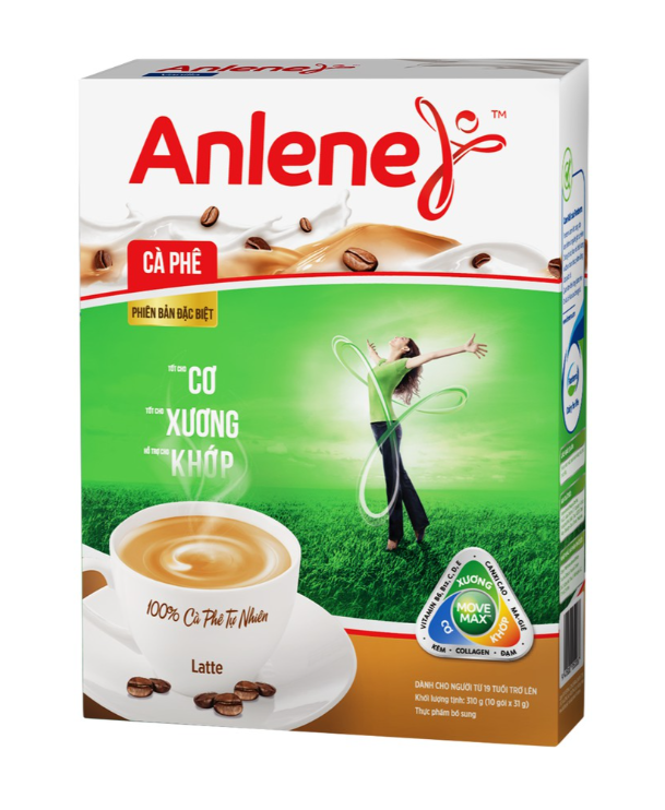 Sữa bột Anlene Gold 3X vị cà phê hộp 310g