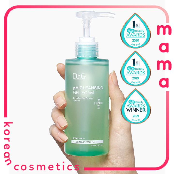 Sữa rửa mặt dành cho da dầu mụn Dr. G pH Cleansing Gel foam