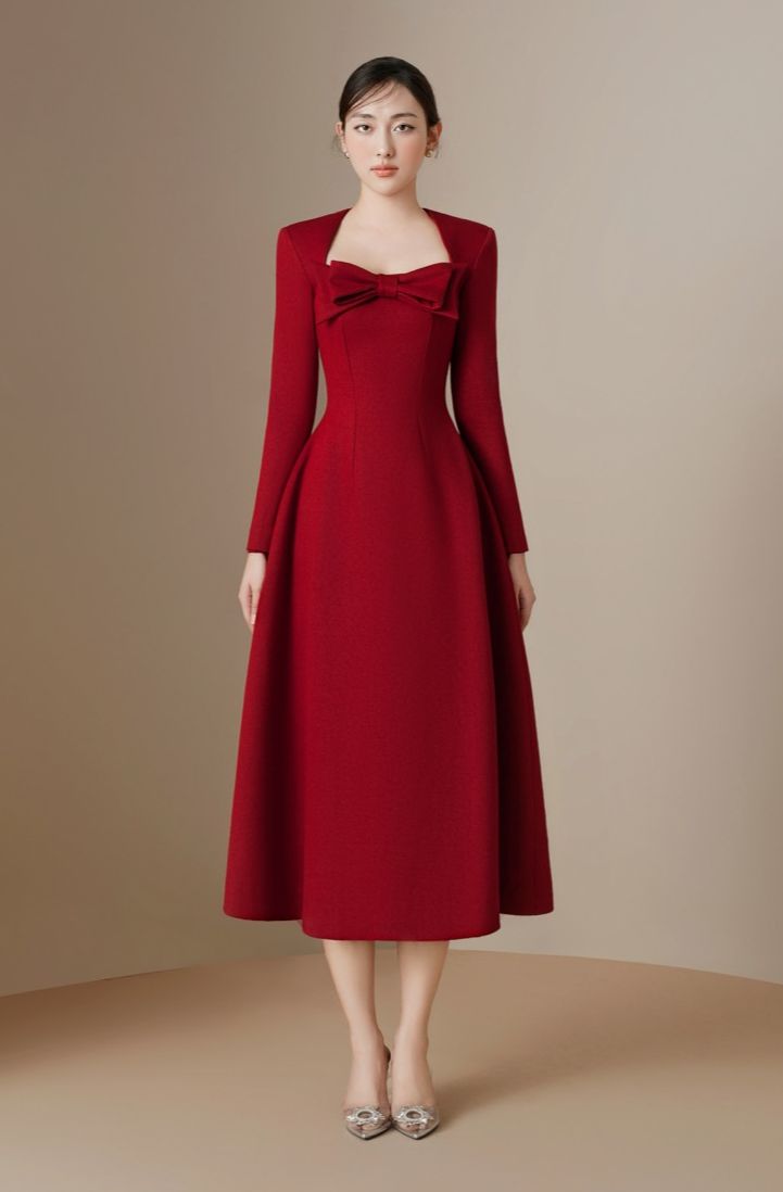 Beloved Đầm Trevi Queen Anne Neck Dress