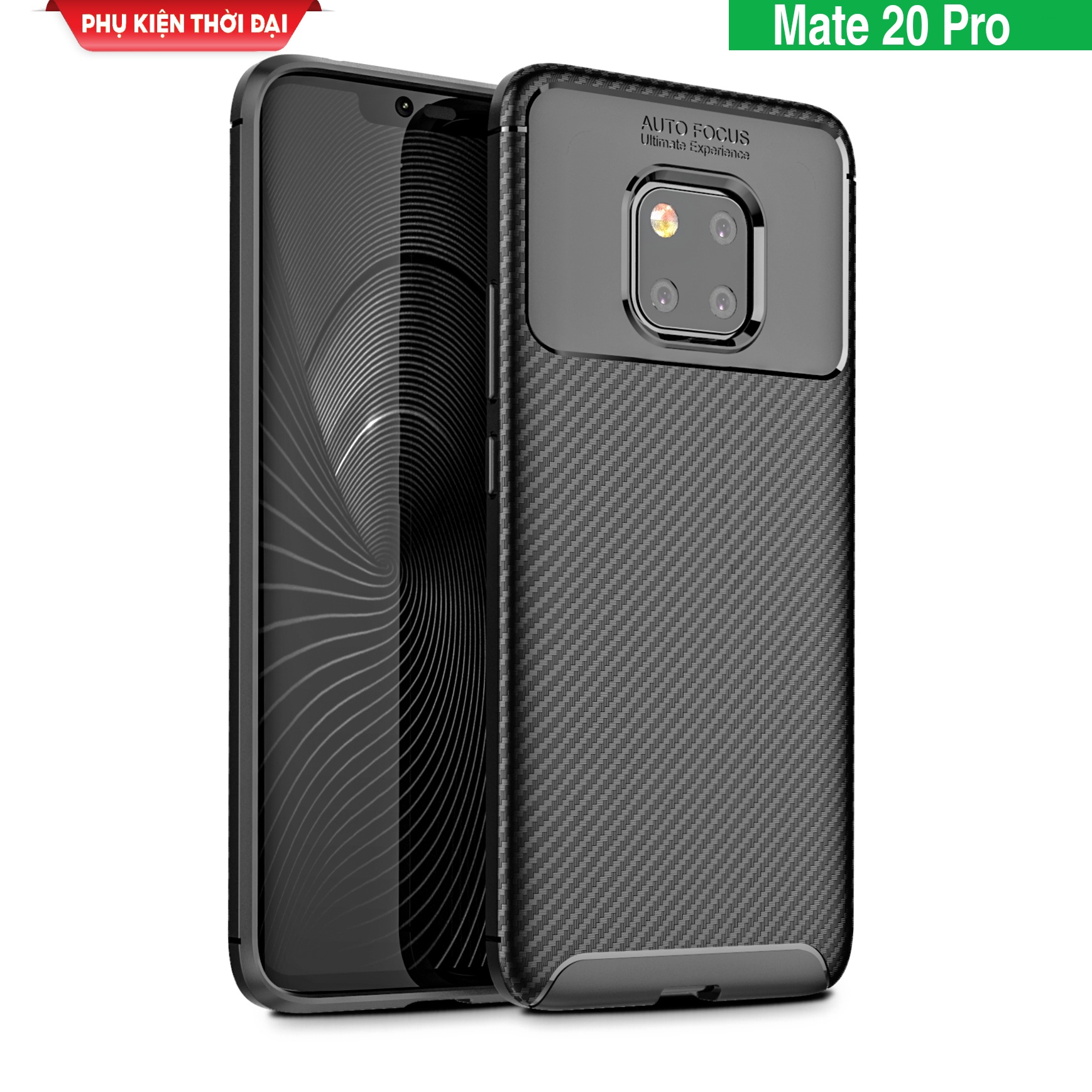 Ốp lưng Huawei Mate 20 Pro vân Rằn Ri hiệu Auto Focus cao cấp chống sốc
