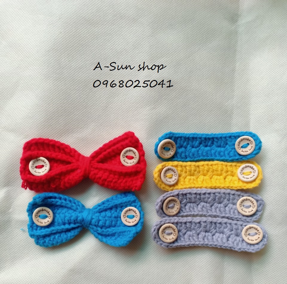 Tai giả đeo khẩu trang handmade- Tai giả đeo khẩu trang bằng len