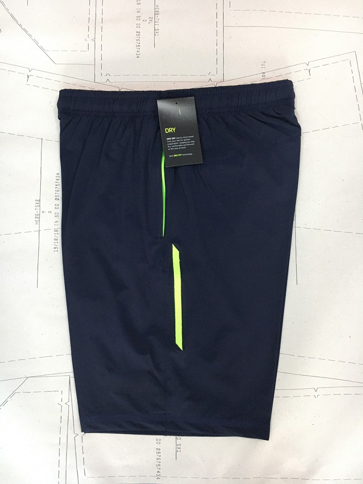 [HCM]Quần đùi thể thao nam vải xi logo thêu viền thêu