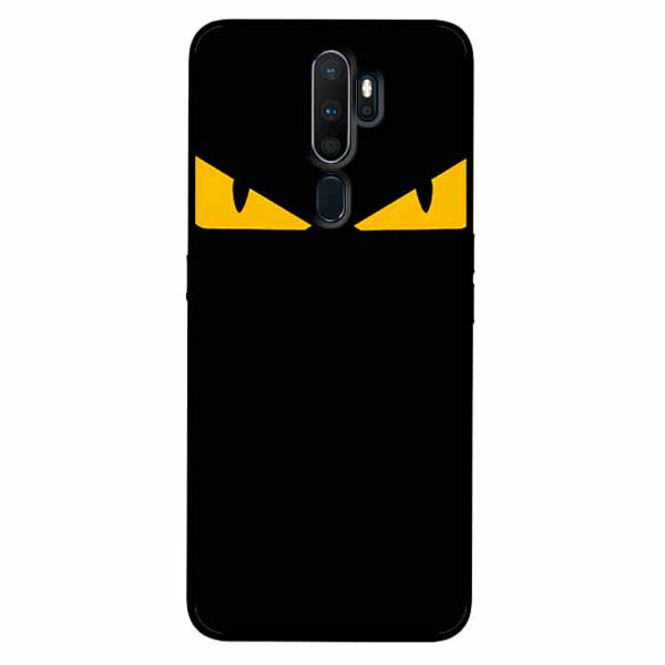 [HCM]Ốp Cường Lực Dẻo Đen Dành Cho Oppo A9 2020 - A5 2020 Mẫu Cặp Mắt Vàng