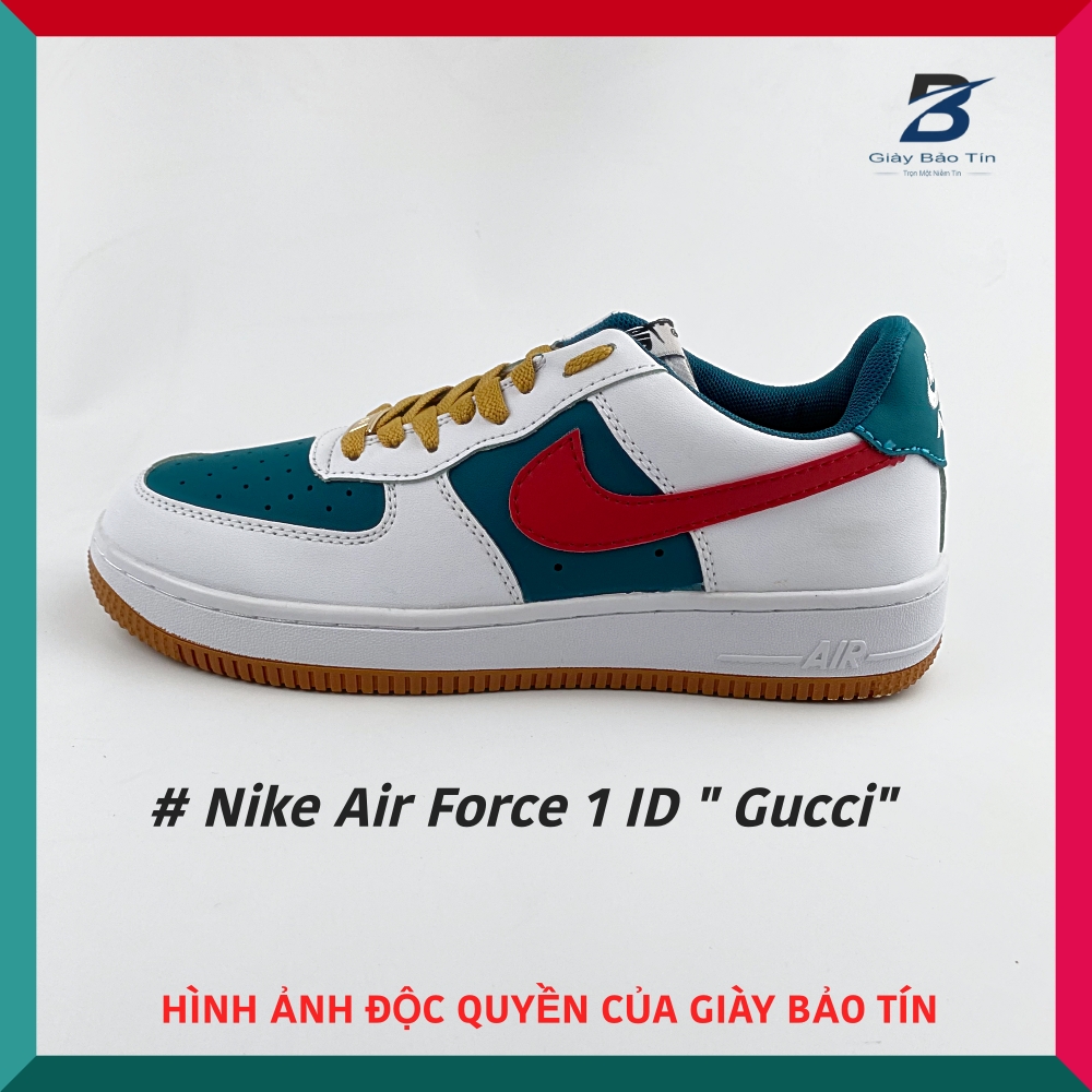 Giày nike air force 1 id gucci bt - 168 giày thể thao nam nữ form chuẩn, đế cao su bảo hành 1 năm