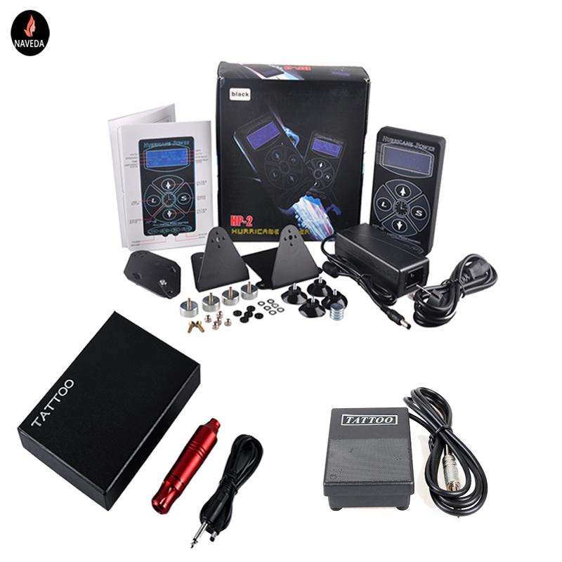 Combo Máy Xăm Tattoo Body, Thẩm Mỹ Pen và Nguồn HP2 - Tặng kèm Bàn Đạp