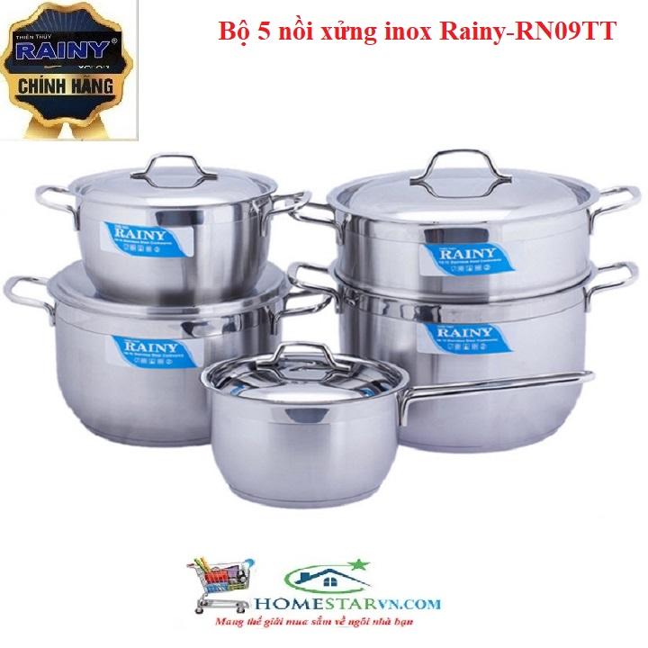 Bộ 5 nồi xửng inox rainy-rn09tt