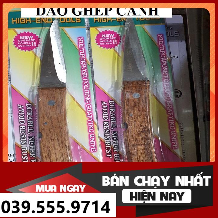 Dao cắt ghép cành cán gỗ siêu bén, không rỉ