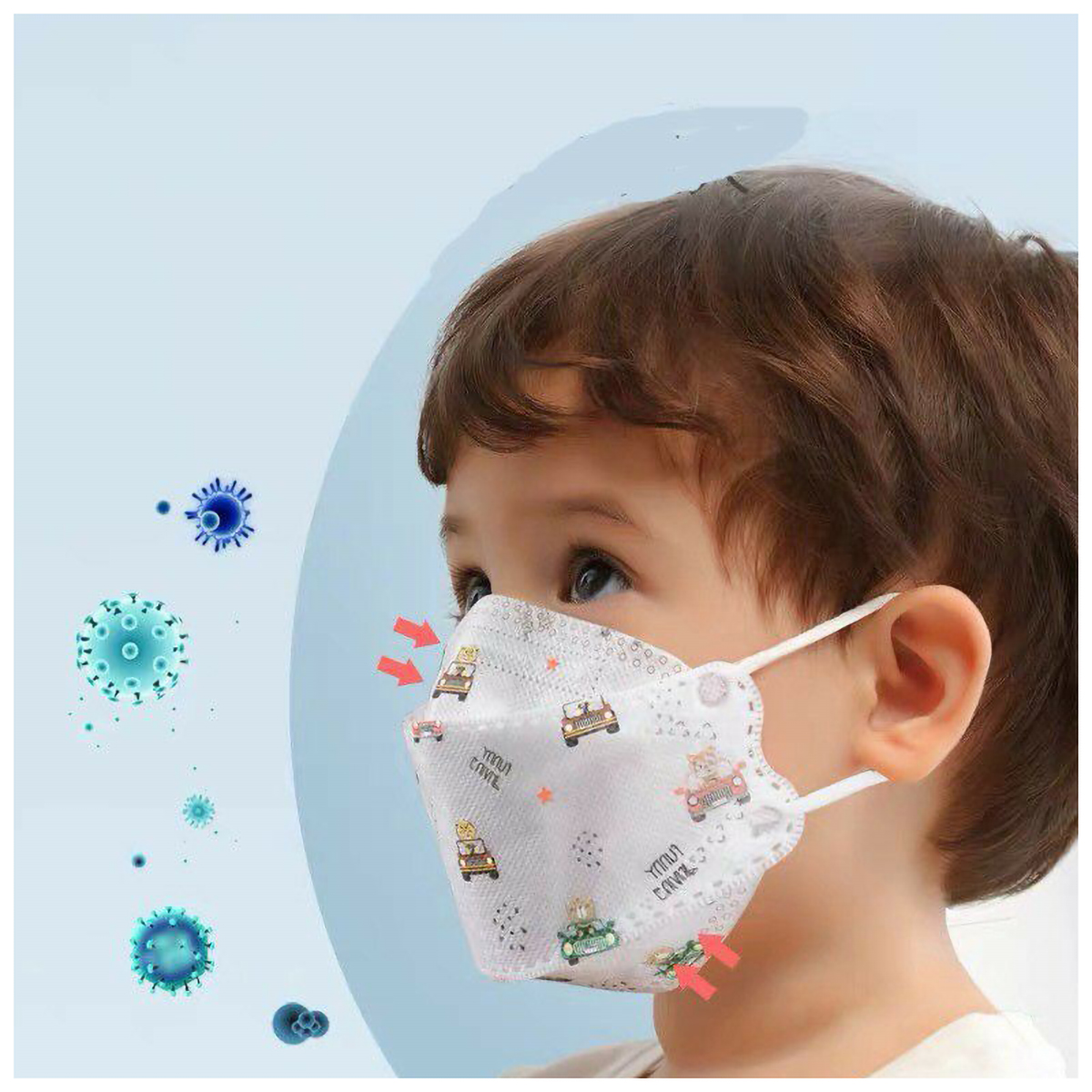 Khẩu trang trẻ em KF94 - Họa tiết ngộ nghĩnh