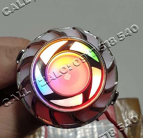 Đèn Hậu Bi Cầu Viền 7 Màu Lắp Wave - Dream - Sirius, Raider ( chân M5 )