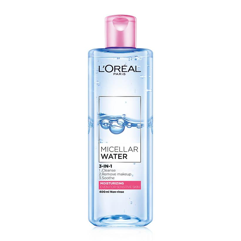 Nước tẩy trang dưỡng ẩm L'Oreal Paris Micellar Water 3 in1 95ml/400ml