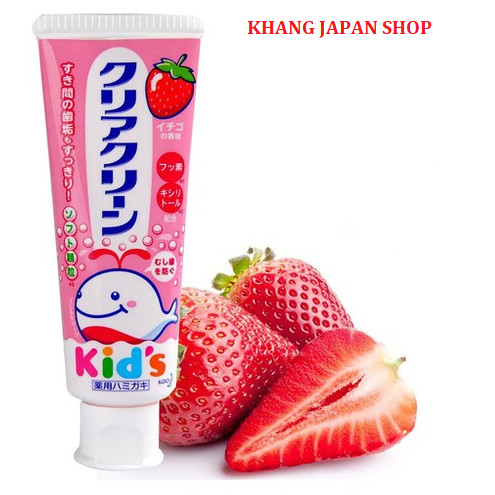 Kem đánh răng kao kids vị dâu 70g