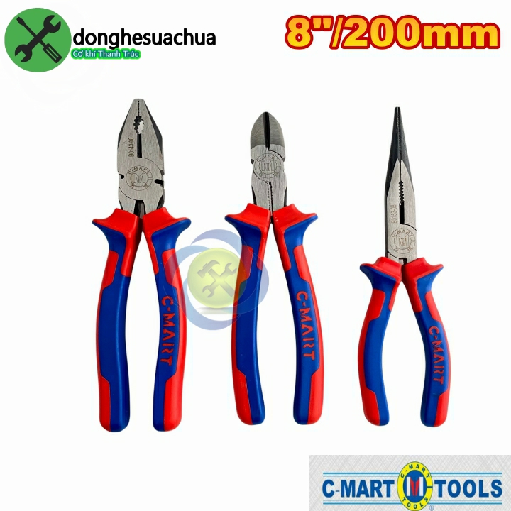 Bộ kìm 3 cái c-mart 8inch dài 200mm