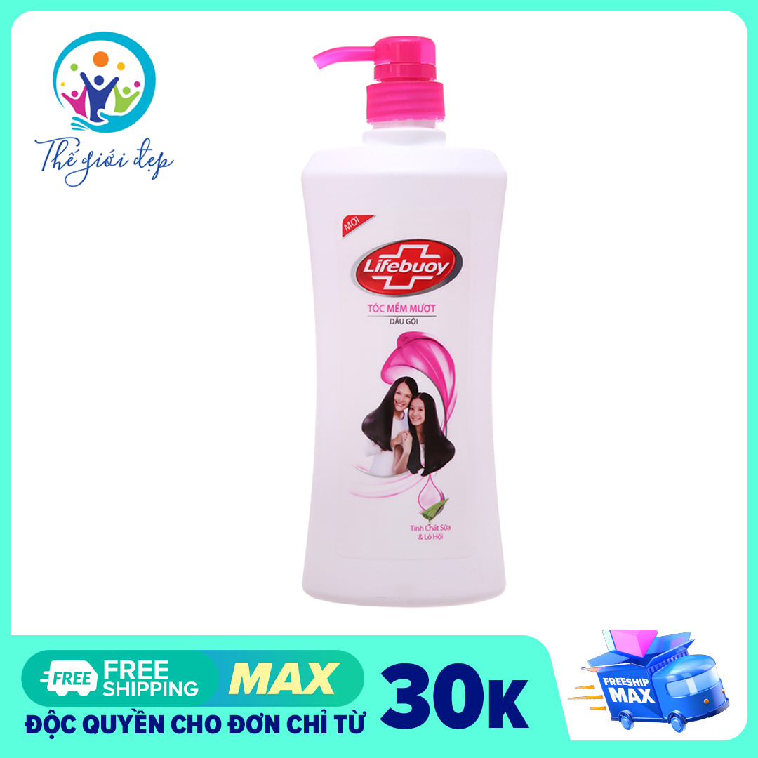 Dầu gội Lifebuoy tóc mềm mượt  chai 640g làm sạch tóc lấy đi mồ hôi bụi bẩn và vi khuẩn làm tóc trở nên óng ả mượt mà đầy sức sống