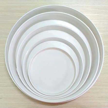 Đĩa nhựa tròn , dĩa lót chậu trồng cây hình tròn - nhiều size