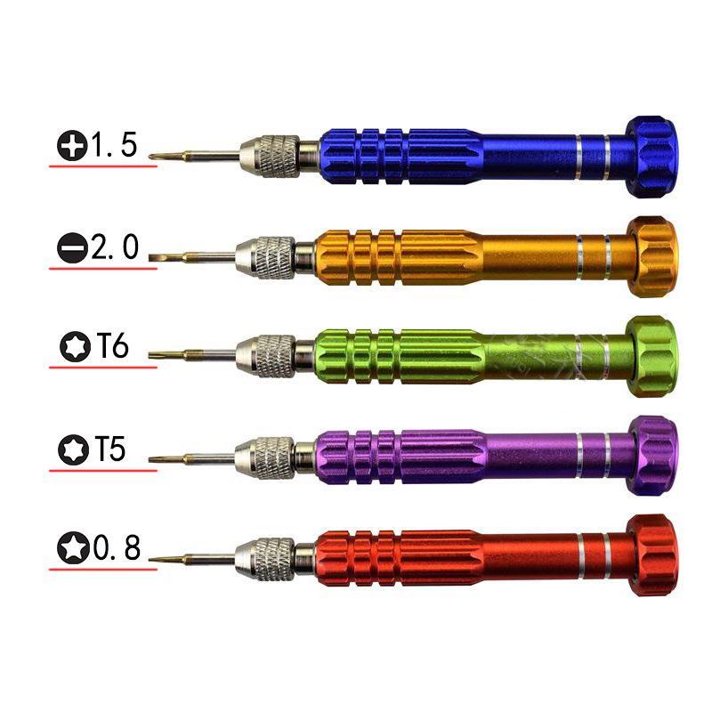 Bộ tua vít 5 đầu 5 in 1 sửa chữa điện thoại đa năng thông dung loại 5 in 1