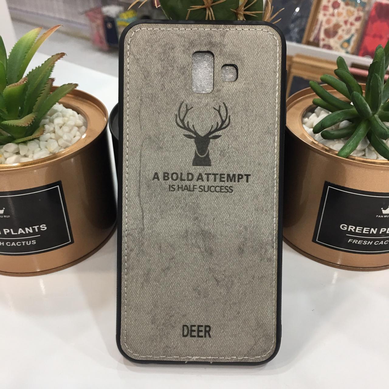 Ốp lưng samsung galaxy a8 plus - vải jean mịn