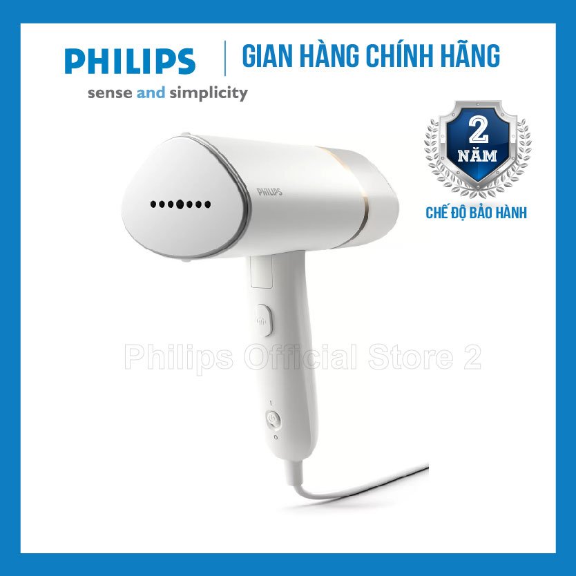 Bàn là, bàn ủi hơi nước cầm tay Philips công suất 1000W, nhỏ gọn, là phẳng dễ dàng, tiện lợi khi du lịch, bảo hành 2 năm - STH3020/10