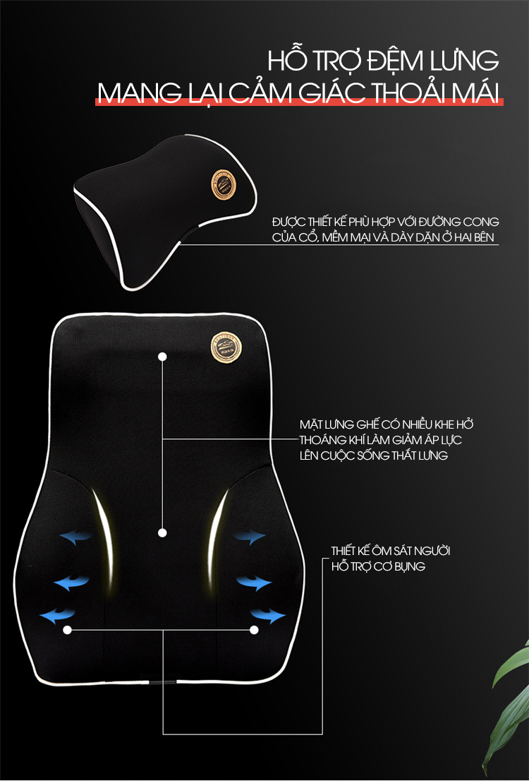 Nệm ghế massage đệm ghế lót ghế massage toàn thân trên ghế ô tô trong nhà văn phòng - HOTACO SHOP