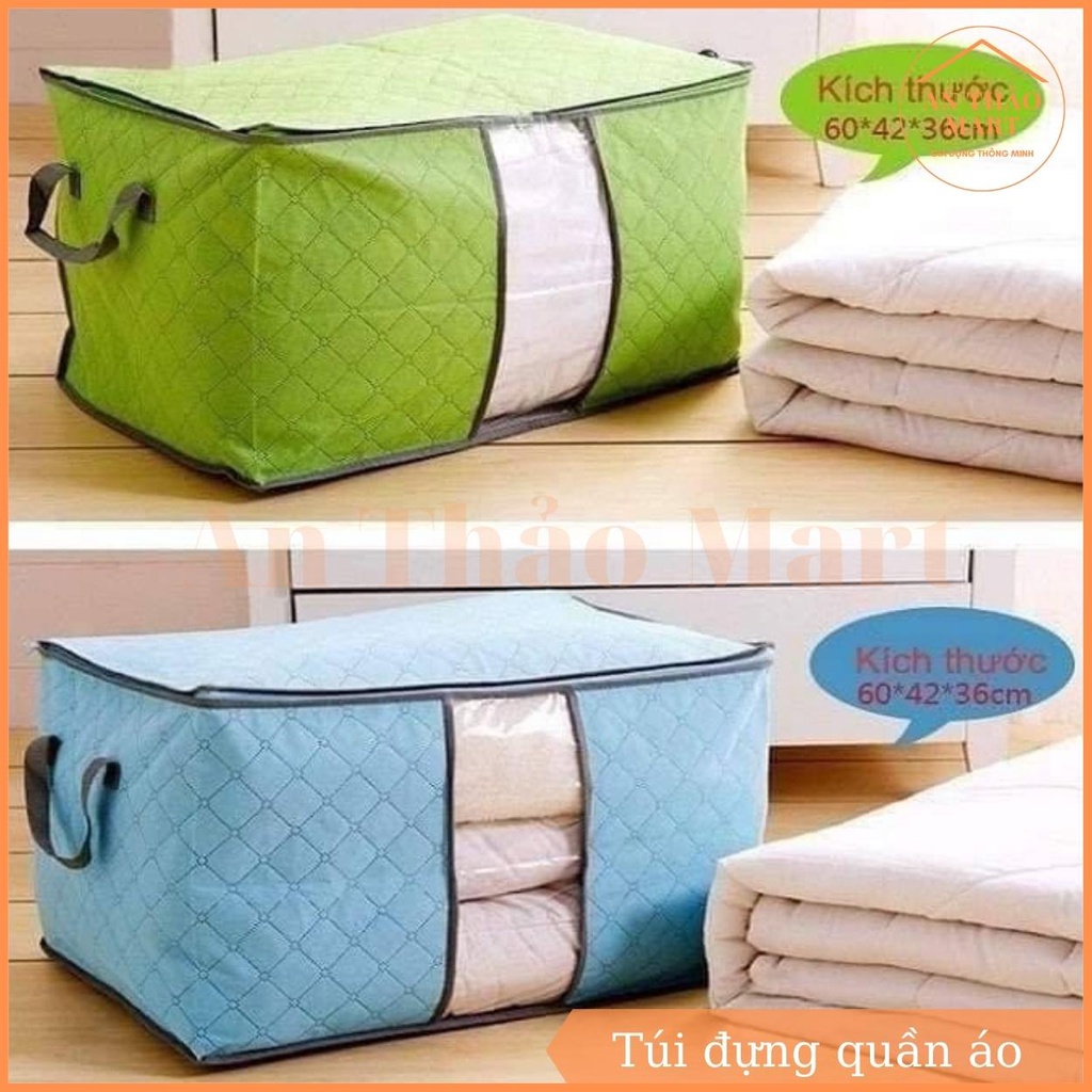 Túi đựng đồ quần áo chăn màn size 60cm loại đẹp, túi vải đựng đồ cỡ lớn chất liệu bền đẹp