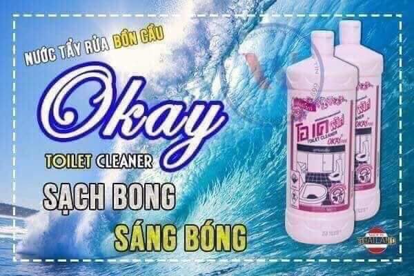 Combo 02 chai Nước tẩy bồn cầu hiệu  Thái Lan cực sạch mùi siêu thơm Chai 960ml