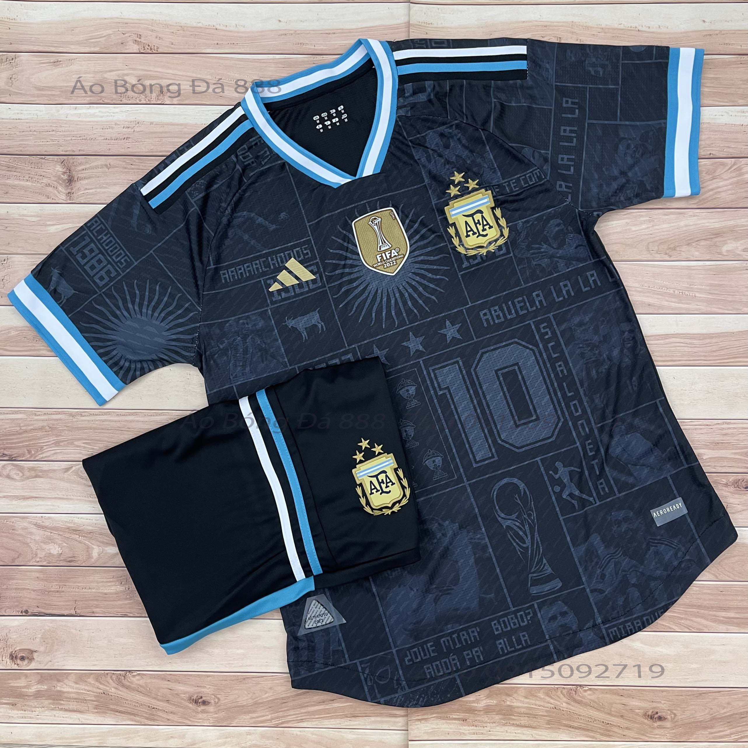 HOÀN TIỀN 15% - Áo Bóng Đá Áo Đá Banh Đội Tuyển Argentina WC 2022 - Chuẩn Mẫu Thi Đấu - Vải Polyeste Gai Thái Cao Cấp