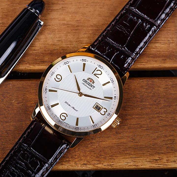 Đồng hồ nam orient fer27004w0 full box sổ bảo hành automatic , dây da , chống nước