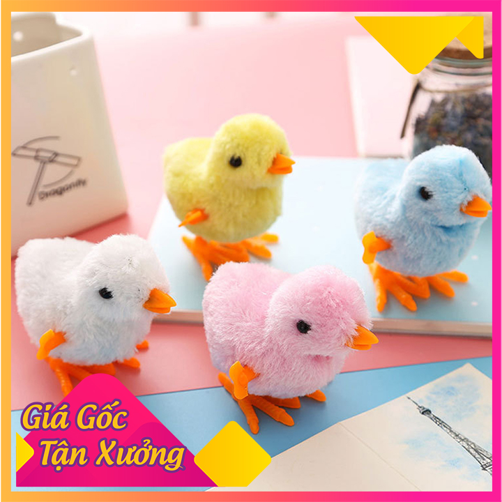 Đồ chơi gà con vặn dây cót biết nhảy cho bé cực kỳ đáng yêu