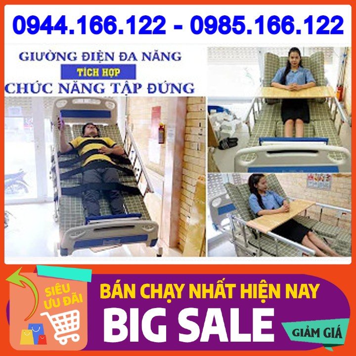 Giường Y Tế Kèm Tập Đứng, Giường Y Tế Điện, Giường Tập Đứng, Giường Đa Năng, Giường Phục Hồi Chức Năng