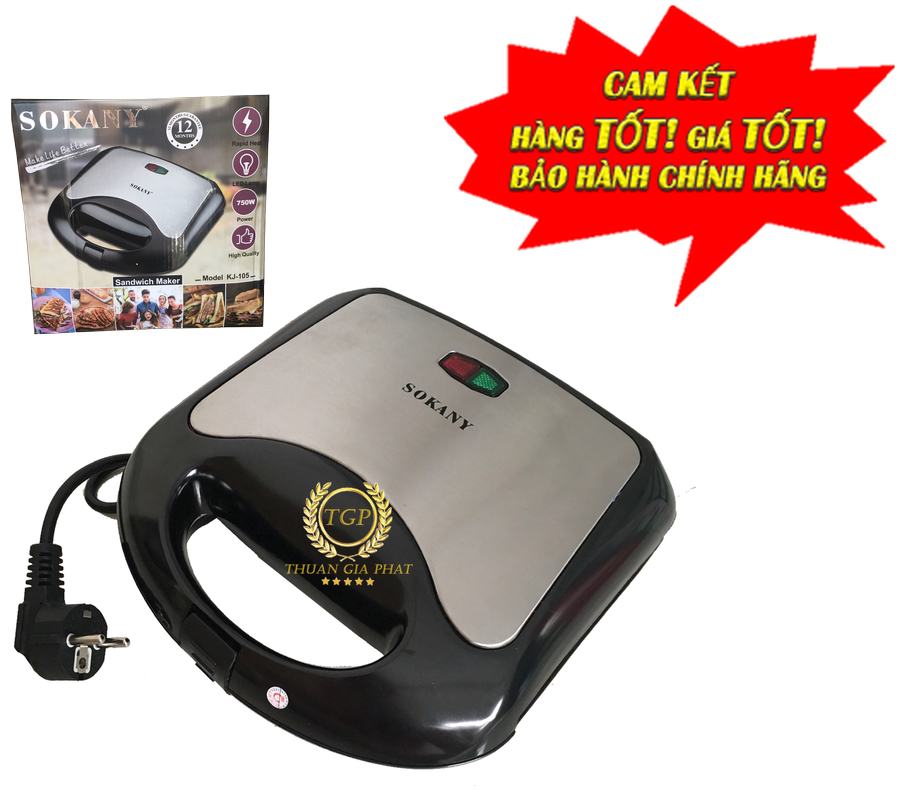 Máy nướng bánh bông lan tam giác Hotdog Sokany KJ-105