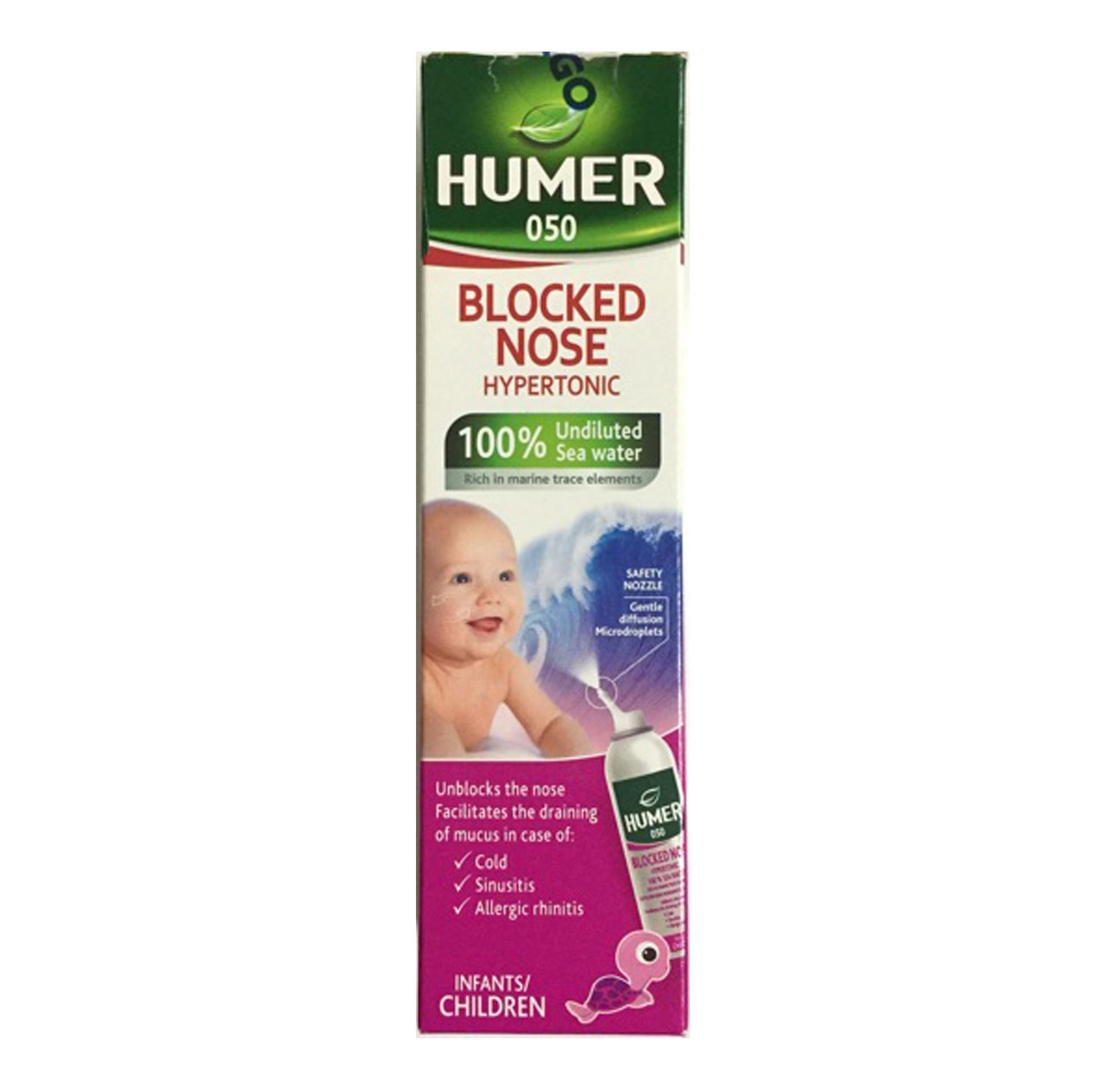 Xịt muối biển Pháp Humer 50ml- rửa mũi, làm sạch mũi, viêm mũi dị ứng, viêm xoang, bảo vệ mũi cho bé