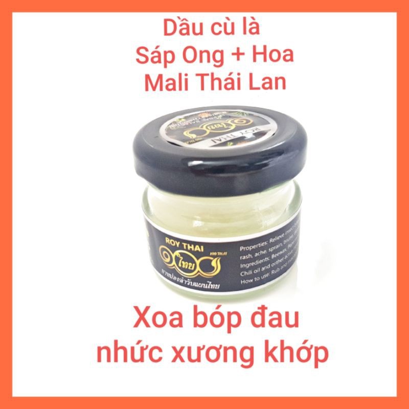 Dầu cù là sáp ong roythai thái lan 20gr xoa bóp đau nhức cơ xương khớp