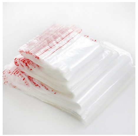 1kg túi zip viền đỏ đủ size