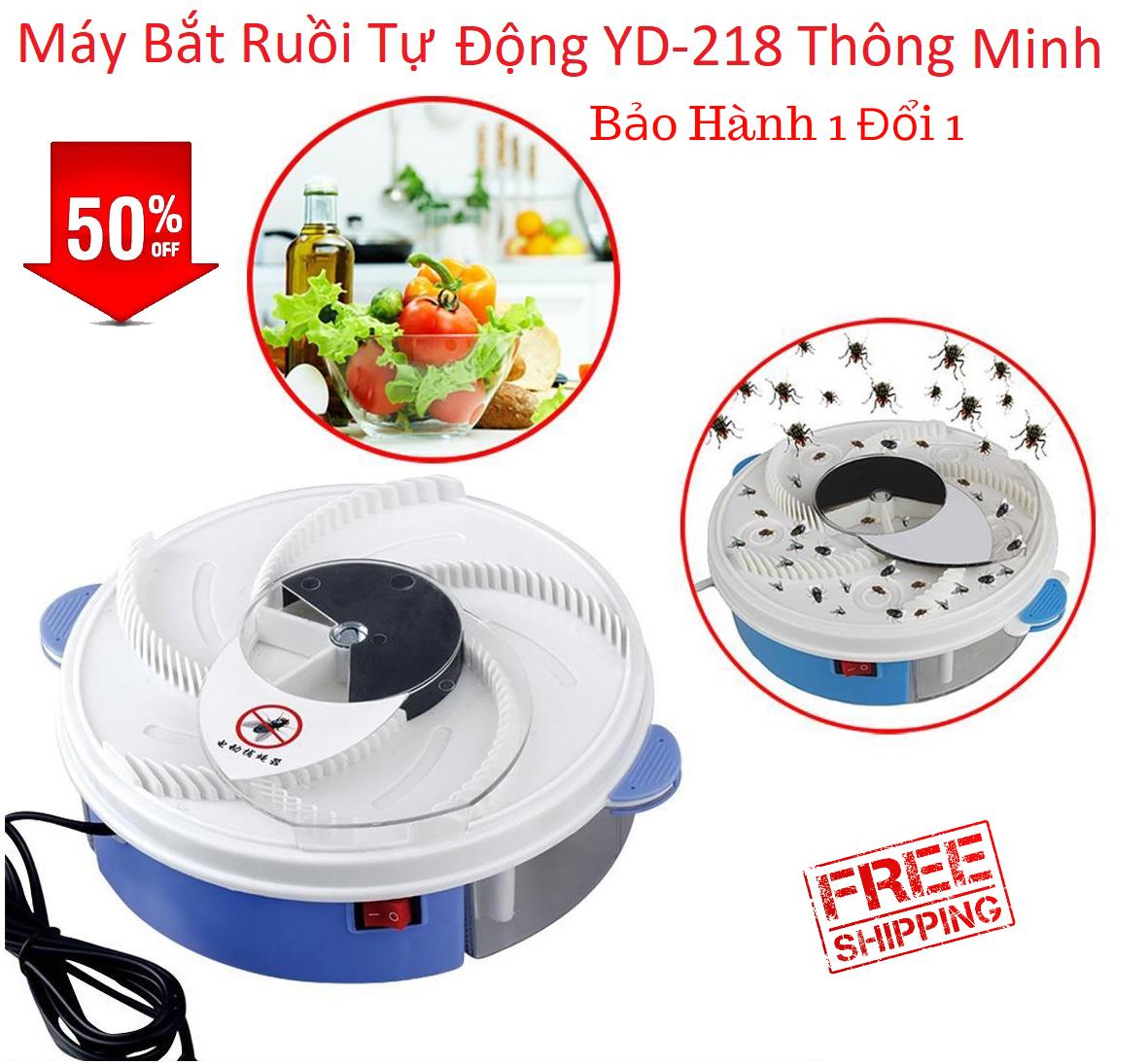 Máy Bắt Ruồi Tự Động Thông Minh Hiệu Quả, MÁY BẪY RUỒI SIÊU NHẠY Edoo YD-218 Cao Cấp (Loại Tốt Nhât), An Toàn Cho Sức Khoẻ, BH 1 ĐỔI 1