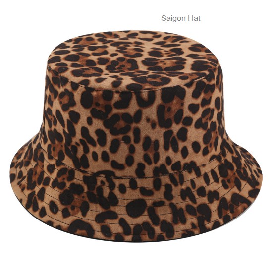 Nón bucket - mũ bucket - mũ tai bèo - nón tai bèo nam nữ - nón du lịch da beo cá tính