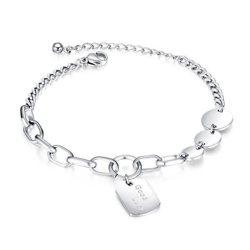 Lắc Tay Nữ Dây Xích Titan Ko Đen TT 2901