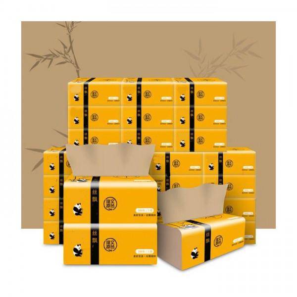 [HCM](MUA 5 TẶNG 1) Combo 5 bịch Khăn giấy rút giấy ăn gấu trúc SIPIAO - Gói 300 Tờ