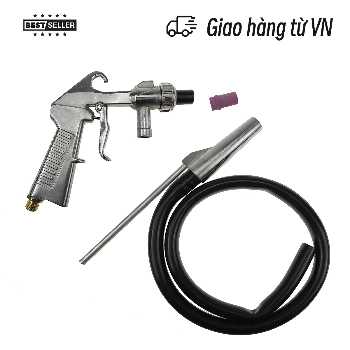 Dụng cụ phun cát cầm tay - dùng hơi khí nén