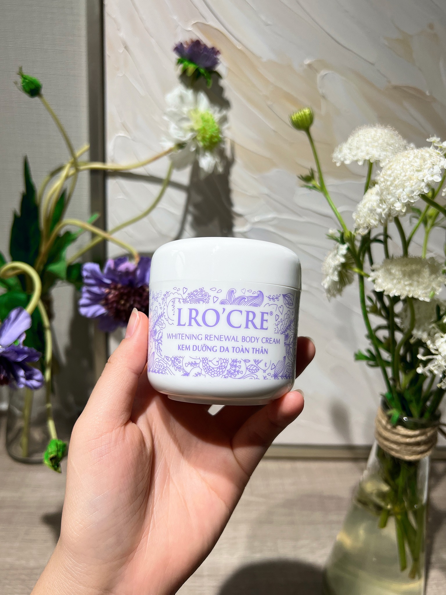 Kem Dưỡng Trắng Da Toàn Thân Body Lro’cre Trắng hồng mịn màn độ chống nắng cao