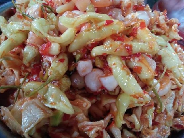 Mắm dưa HUẾ Siêu ngon  ĐẶC SẢN XỨ HUẾ  Mắm đủ đủ và cà pháo hộp 400 gam